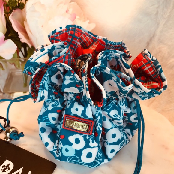 HADAKI “BERRY BLOSSOM TEAL” JEWELRY BAG - Picture 6 of 6